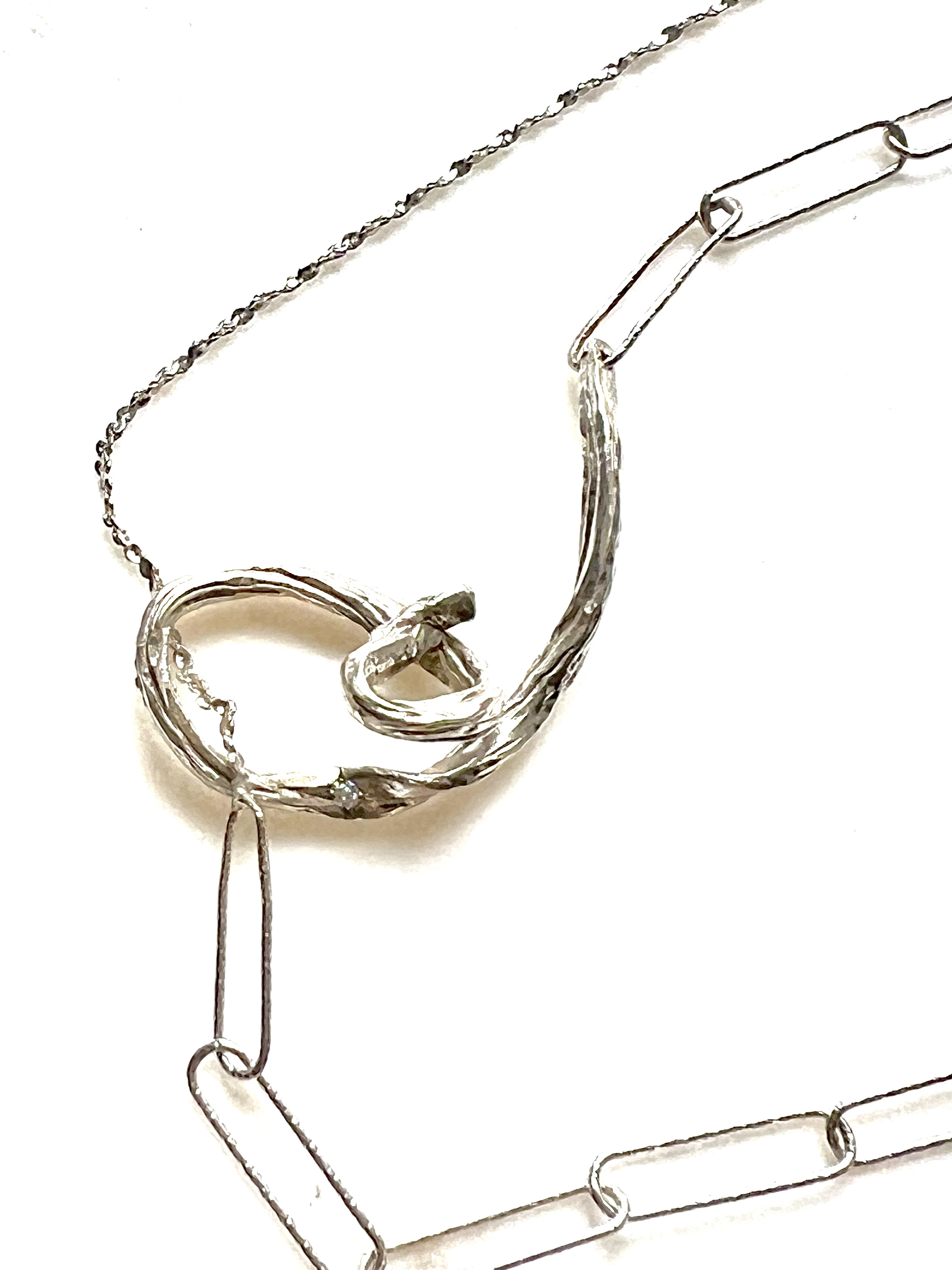 Eye of Storm_ネックレス　ダイヤ　シルバー / Necklace Silver Diamond