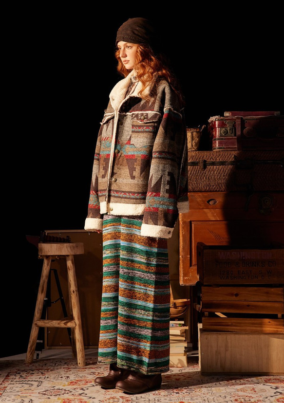 冬のレトロなボヘミア民族風のゆったりとした綿服綿毛レディース*メンズ兼用 23-1143 2枚目の画像