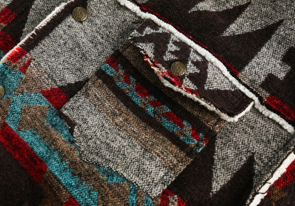 冬のレトロなボヘミア民族風のゆったりとした綿服綿毛レディース*メンズ兼用 23-1143 11枚目の画像