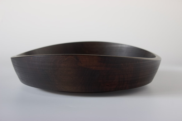 wooden bowl 26cm ヤマザクラのウッドボウル 店舗什器に 10枚目の画像