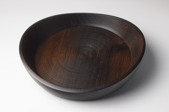 wooden bowl 26cm ヤマザクラのウッドボウル 店舗什器に 13枚目の画像
