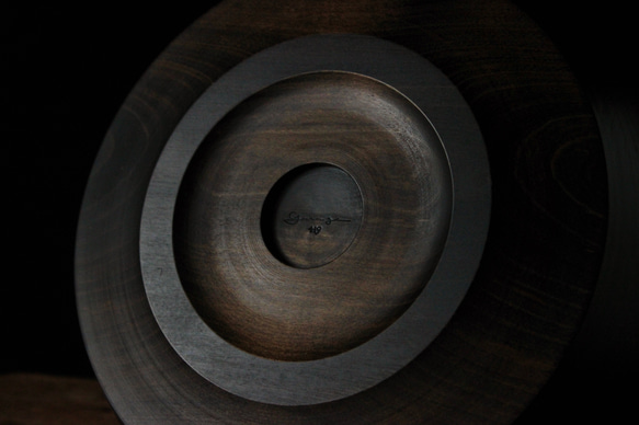 wooden bowl 26cm ヤマザクラのウッドボウル 店舗什器に 6枚目の画像