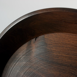 wooden bowl 26cm ヤマザクラのウッドボウル 店舗什器に 8枚目の画像