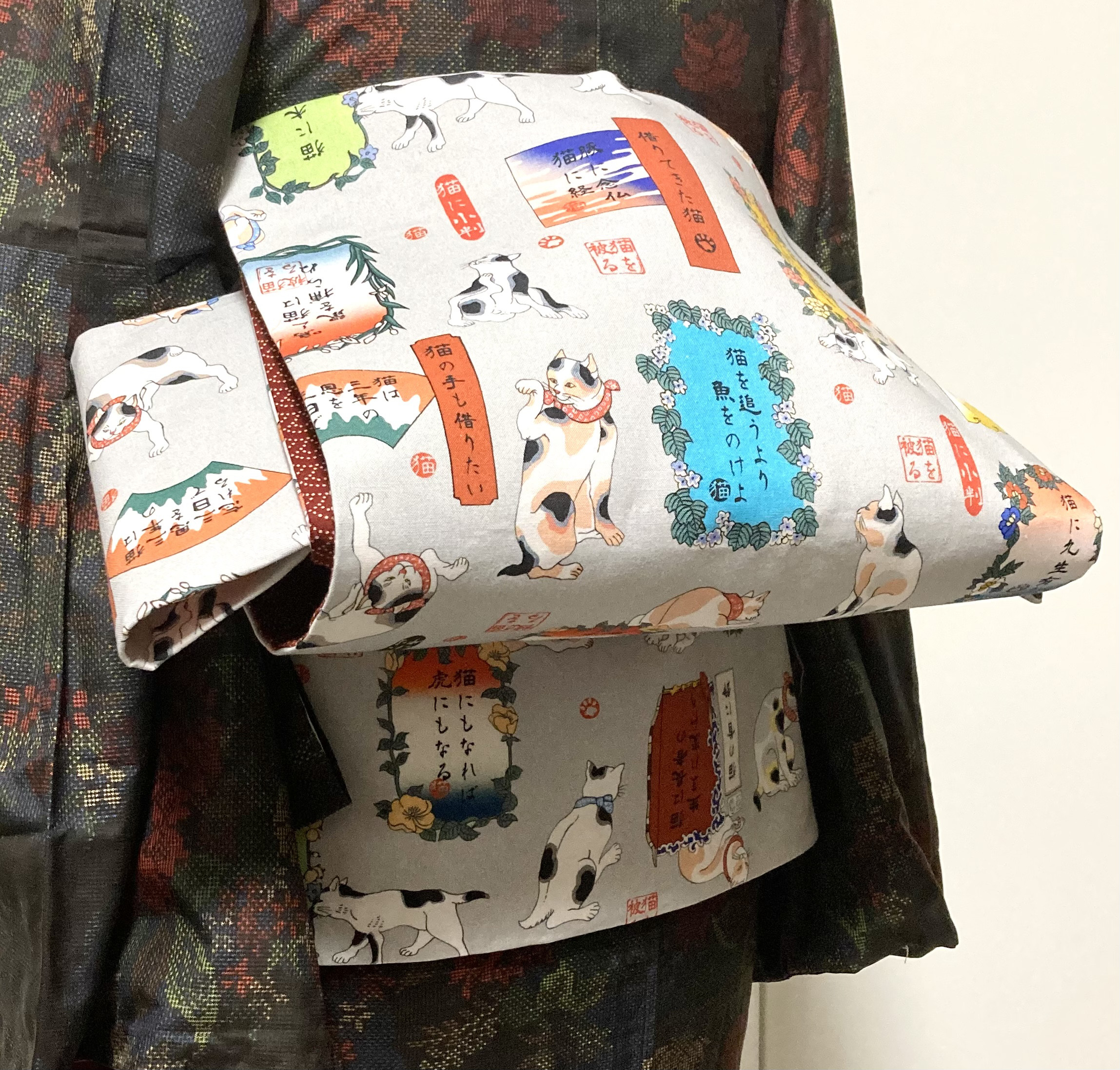 猫と音符の名古屋帯正絹未使用　最終金額 猫と音符の名古屋帯正絹未使用 最終金額 2025年最新】ねこ 名古屋