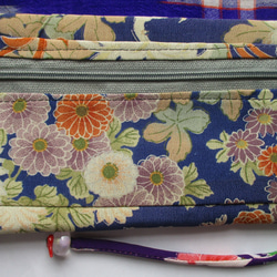 ７４７６　花柄の着物で作った和風財布・ポーチ＃送料無料 7枚目の画像