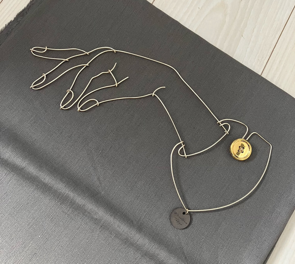 Wire Wall Art hand （ALL GOLD） 2枚目の画像