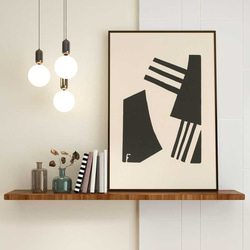 おしゃれなアートポスター、モノトーン、北欧スタイルやシンプルモダン