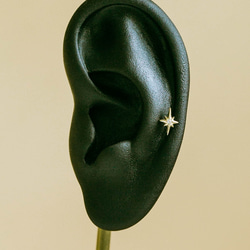 14K金 ゴールド 星 ヘリックス 軟骨 アンチトラガス アウター インナーコンク イヤリング ピアス ラブレット 7枚目の画像