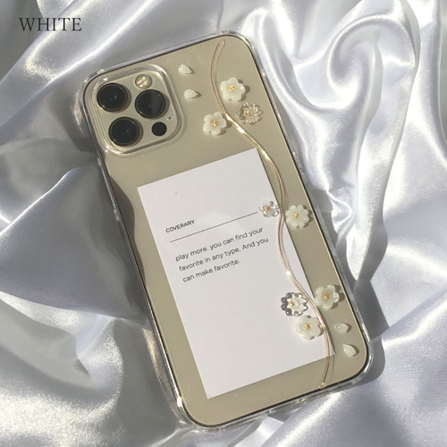 レジン 花 クリアスマホケース 全機種対応 iPhone galaxy AQUOS Xperia
