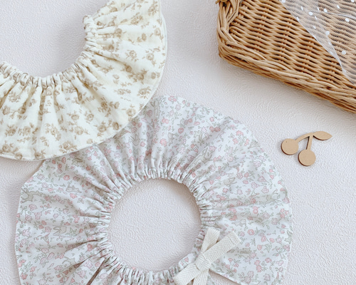 完成品即日発送ˎˊ˗フリルスタイ 2点セット スタイ・よだれかけ mimimi