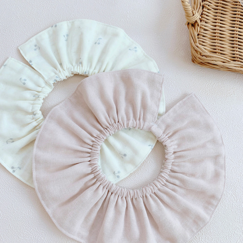 完成品即日発送ˎˊ˗フリルスタイ 2点セット スタイ・よだれかけ mimimi