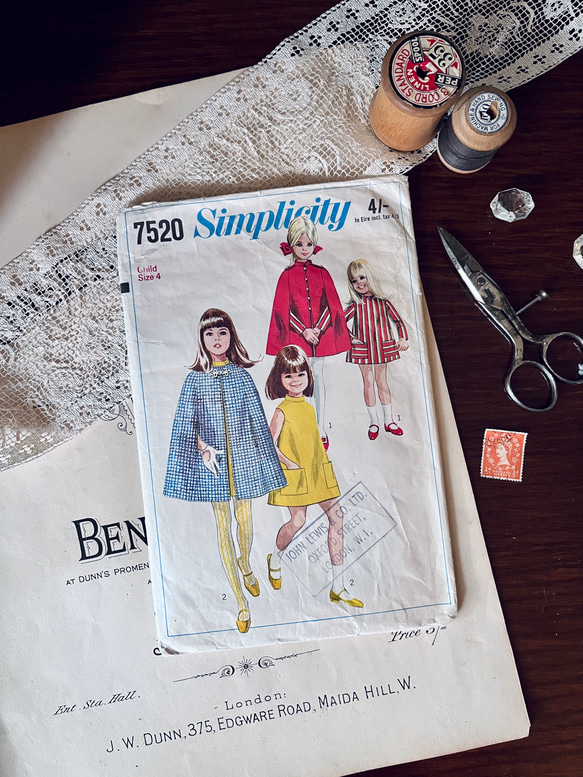 POTTO】リメイクTシャツワンピース ブラウン （英国で出会った  