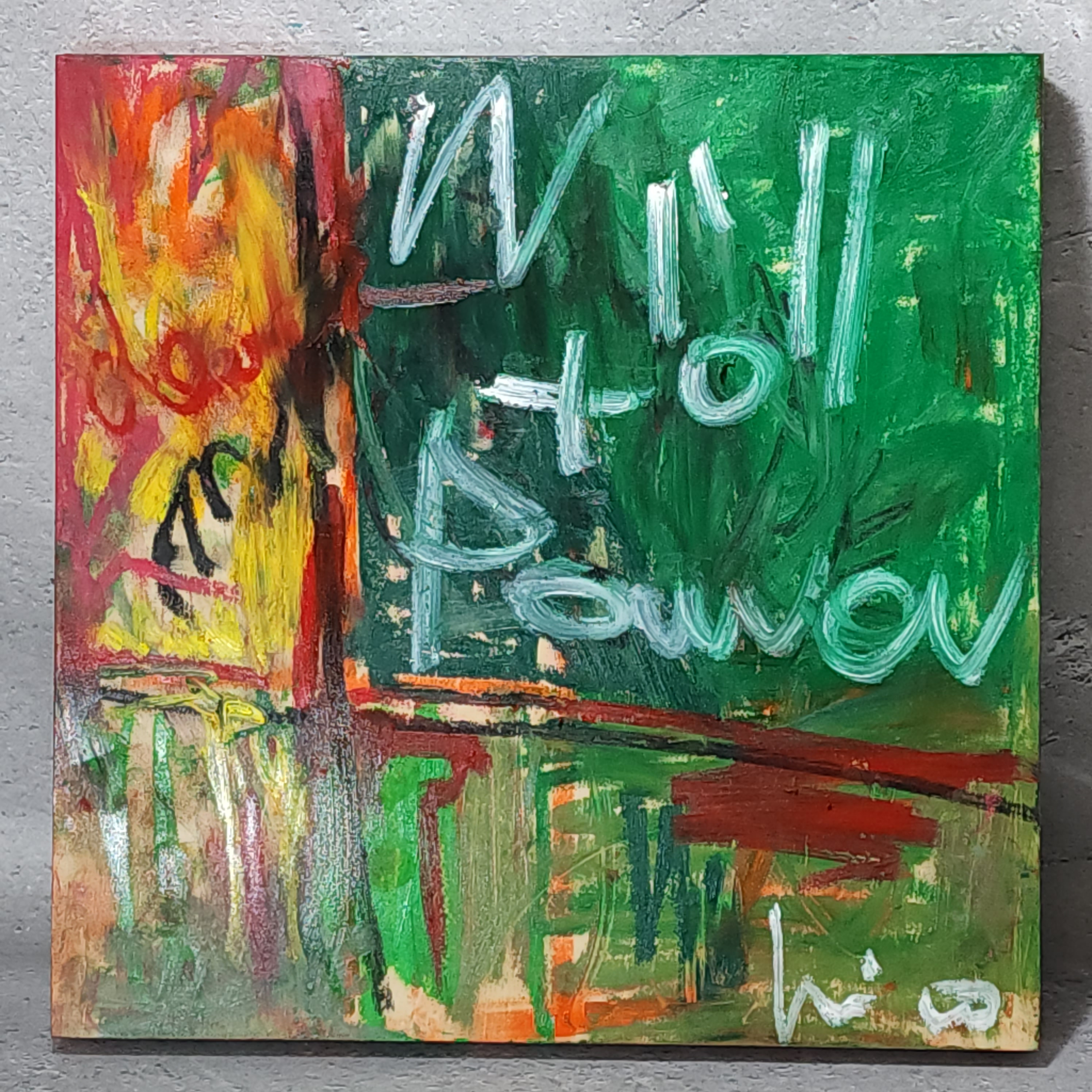 「ホオズキ」原画　絵画　木製パネル