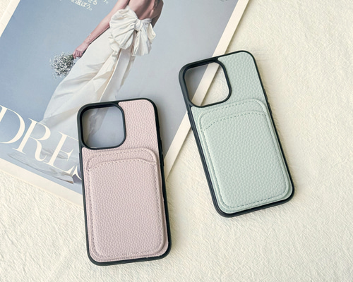 カード収納付きスマホケース　iPhoneケース♡ edb2f72f4bd56567908862138229e0