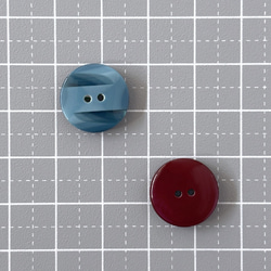 レトロ 円形 丸型 ボタン ブルー グレー ワイン グリーン イエロー 二つ穴 15mm 13個セット ec-150 3枚目の画像