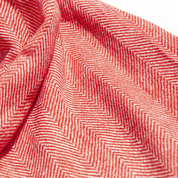 カシミヤ カシミア ニット スカーフ ピュア ウール スカーフ 手編みスカーフ ニットスカーフ - レッド クリスマス 交換ギフ 13枚目の画像