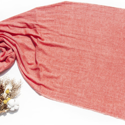 カシミヤ カシミア ニット スカーフ ピュア ウール スカーフ 手編みスカーフ ニットスカーフ - レッド クリスマス 交換ギフ 18枚目の画像