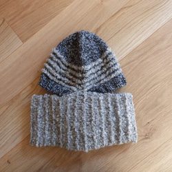 ⛄⛄防寒対策 ゆったり厚地の暖かニットマフラー帽子⛄⛄ 【送料無料】 3枚目の画像