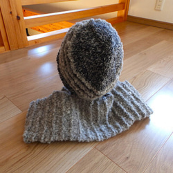 ⛄⛄防寒対策 ゆったり厚地の暖かニットマフラー帽子⛄⛄ 【送料無料】 5枚目の画像