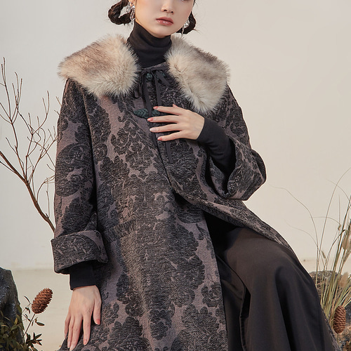 毛皮ロングコート 毛皮ロングコート リバーシブル ウィーゼル？リス