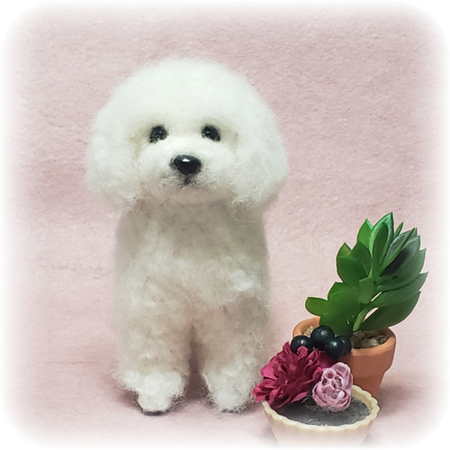 Hiroko 羊毛フェルト 犬 羊毛フェルト＊うちの子オーダーHiroko様