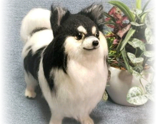 羊毛フェルト　猫　犬　オーダー　うちの子　そっくり　リアル 羊毛フェルト オーダー 「リアルで可愛いワンちゃんネコちゃん」うちの