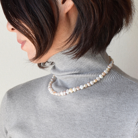 【CaitlynMinimalist】小粒淡水パールのチョーカーネックレス★ CaitlynMinimalist】小粒淡水パールのチョーカーネックレス