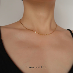 Common Eve　グリッターネックレス　付けっぱなしOK/金属アレルギー対応 5枚目の画像