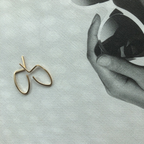 14kgf】 マーキスキャッチレス フープピアス/キャッチなしピアス
