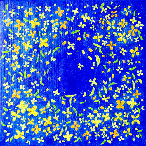 油絵 躍る金木犀 絵画 ICHI 通販 16862306｜Creema(クリーマ)