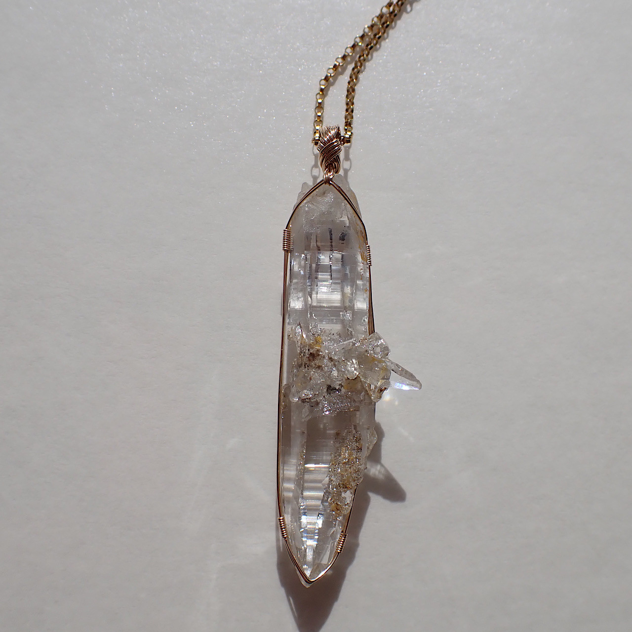 女神巻き®︎ガネッシュヒマール水晶のペンダントトップ