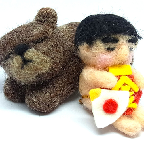 フェルトフレーム飾り・金太郎くんとくまさん・専用 高水準