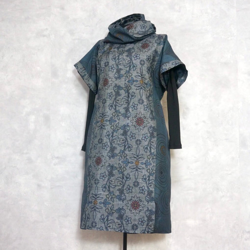 ポ*コ様 ゆったりサイズ/大島紬/横双/着物リメイク/丸U首チュニックOP／シン 楽天市場】【大島紬アレンジチュニック】作家一点ものミセス40代50