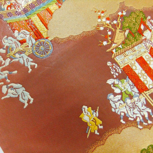 16)1803】131cm/祇園祭・神輿文様/タペストリー・テーブルランナー等