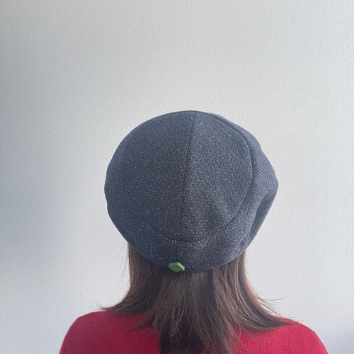 新品未使用　humoresque / ベレー帽子　ネイビー 0233348fba774a573d3dc12438116c