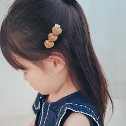 オーガンジーフラワーヘアクリップ（全4種類） / ベビー ヘア