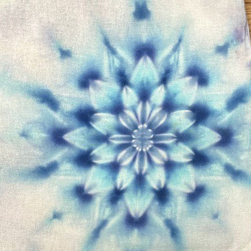 タイダイ染め ゆったりワンピース 空や大地をイメージした色彩に幻想的 