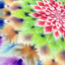 紮染寬鬆連身裙 夢幻般的花朵曼陀羅，色彩靈感來自天地 HD20-54 第3張的照片