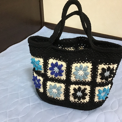 花籠ニットモチーフ付ジャケット パッチポケット付きニットジャケット 49AV JUNKO SHIMADA