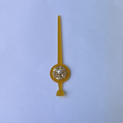 本真珠付き　かんざし　飴色かんざし樹脂製　真鍮製透かしデザイン　R51118Y2 13枚目の画像