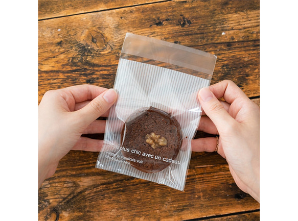 【100枚】カフェオレテープ付OPPバッグW100×H120(＋30)(No.CAF-TO2) ラッピング袋 Pityle(ピタイル) 通販 ...