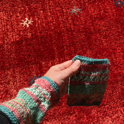 Creema限定2023 クリスマスプレゼント　手編み小物　ハンドウォーマー 4枚目の画像
