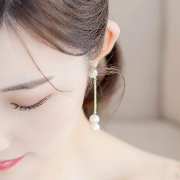 ME211 ブライダルピアス  揺れる 花嫁ピアス　ブライダルピアス　結婚式ピアス　ウェディングピアス