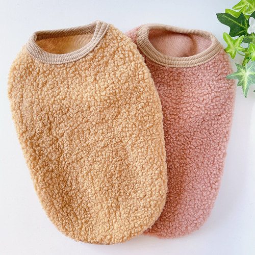 犬服 あったかボアタンクトップ モカ茶 ペット服・アクセサリー