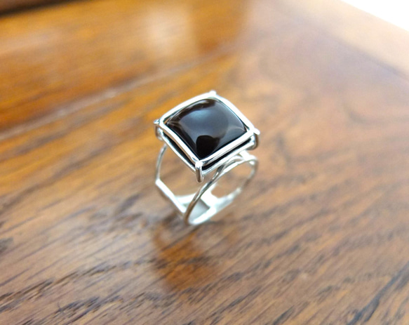 FRAMEWORK square ring　スモーキークォーツ 1枚目の画像