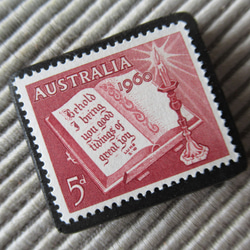 オーストラリア　クリスマス切手ブローチ9129 2枚目の画像