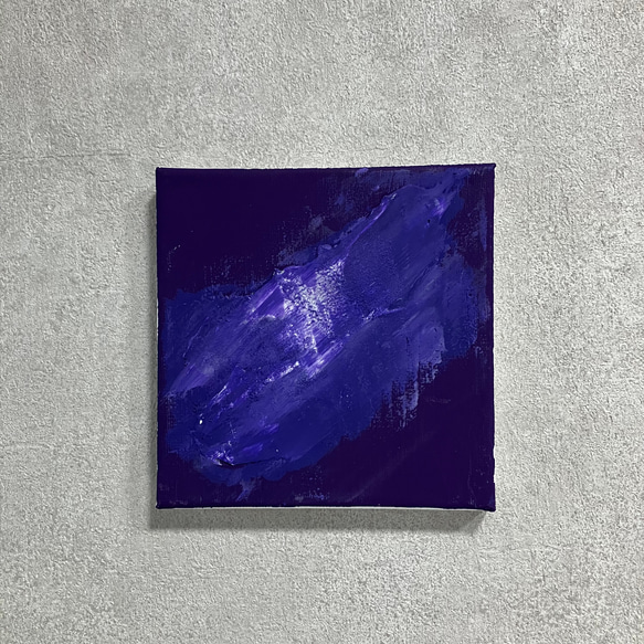 抽象画 青紫色 額縁無し planet.】ディスプレイ/インテリア/アートパネル/モダン/テクスチャー