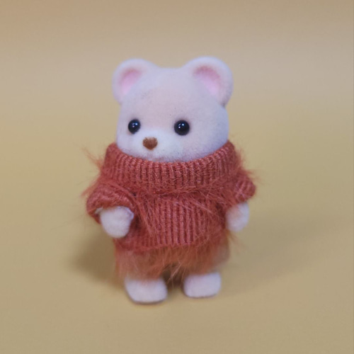 シルバニアファミリー 2wayふわふわニット ハンドメイド服 秋冬服