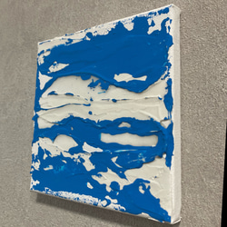 【texture.】ディスプレイ/インテリア/アートパネル/モダン/テクスチャーアート/抽象画/現代アート/ブルー 3枚目の画像