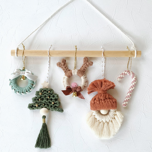 マクラメ クリスマス オーナメント タペストリー その他インテリア雑貨